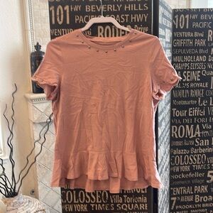 Kate Spade Peplum Studded Top